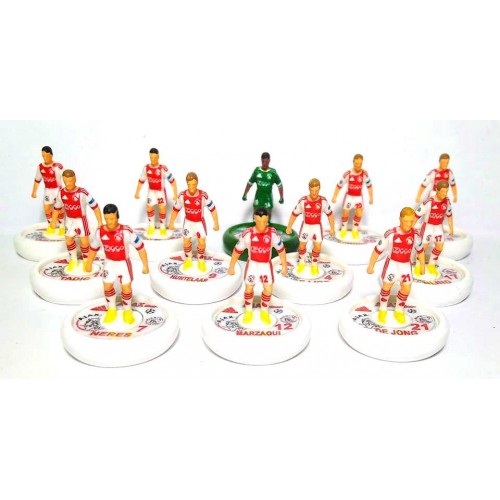 Subbuteo Andrew Table Soccer Ajax 2018-19 Champions League kit on WSB Professional bases 